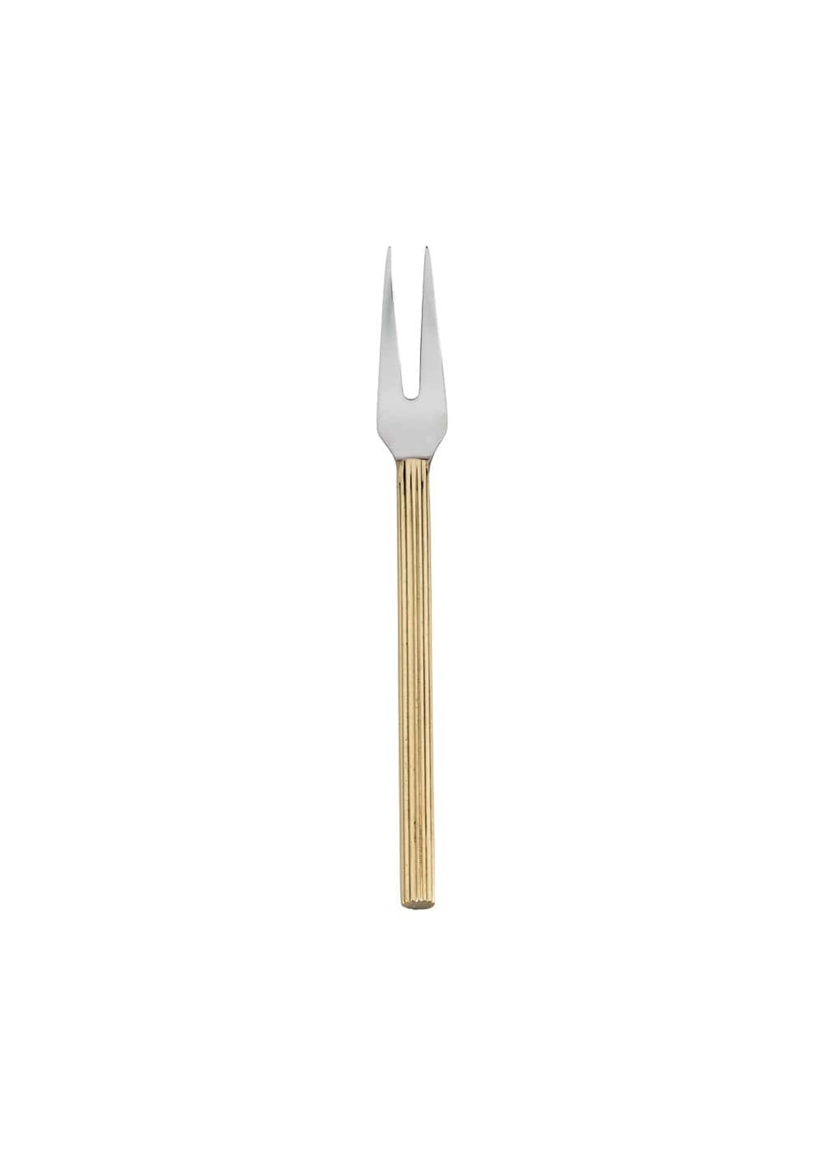 ABBOTT ABBOTT Cocktail Fork 5" - Rib Gold