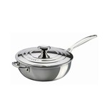 LE CREUSET LE CREUSET Stainless Saucier with Lid 3.3L