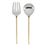 ABBOTT ABBOTT Salad Servers 11" - Rib Gold