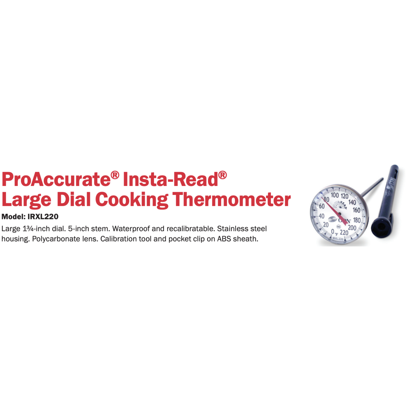 CDN CDN ProAccurate Instaread Large Dial Thermometer