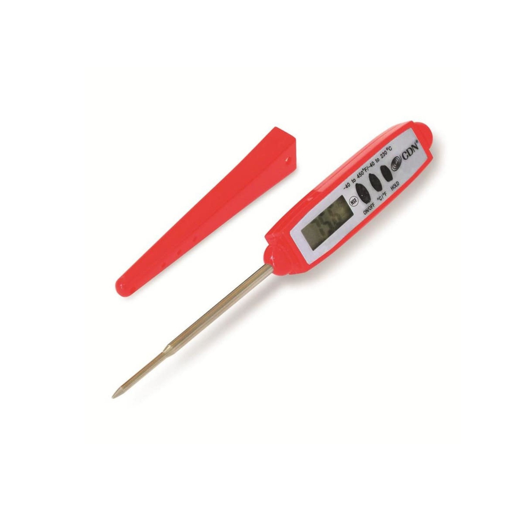 CDN CDN ProAccurate Waterproof Pocket Thermometer - Red