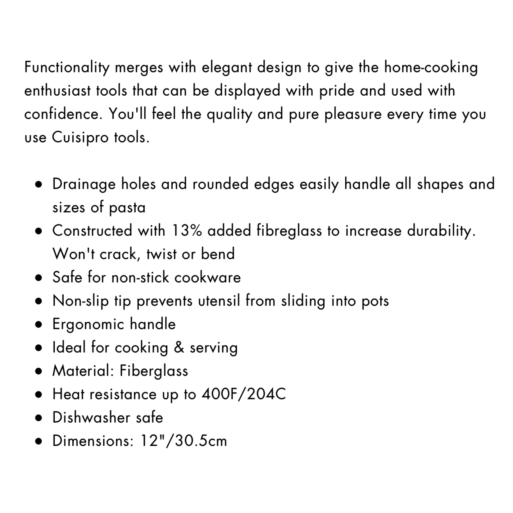 CUISIPRO CUISIPRO Fiberglass Pasta Server