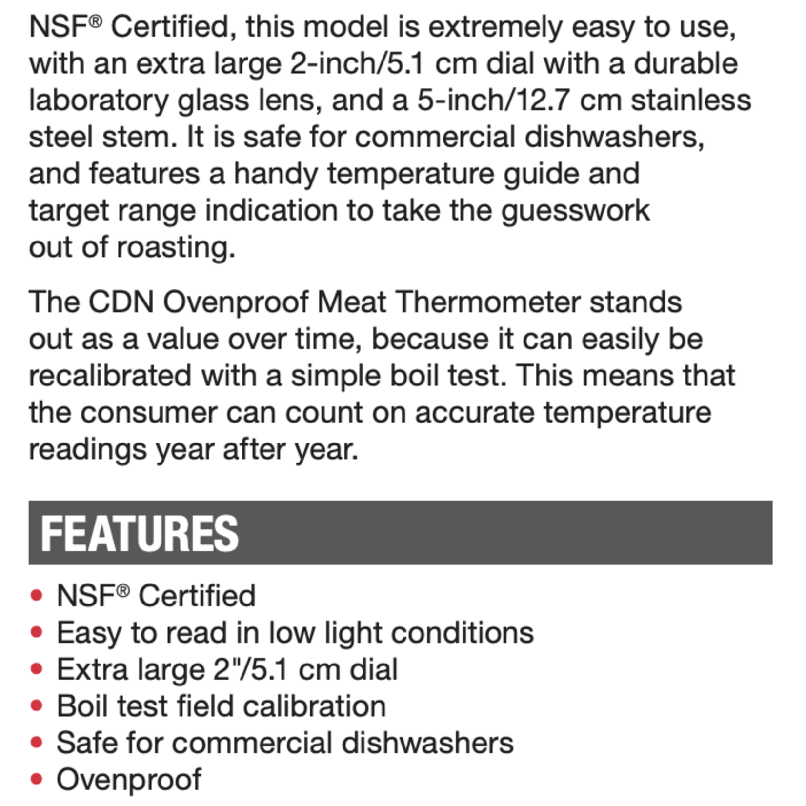 CDN CDN ProAccurate Ovenproof Glow Thermometer