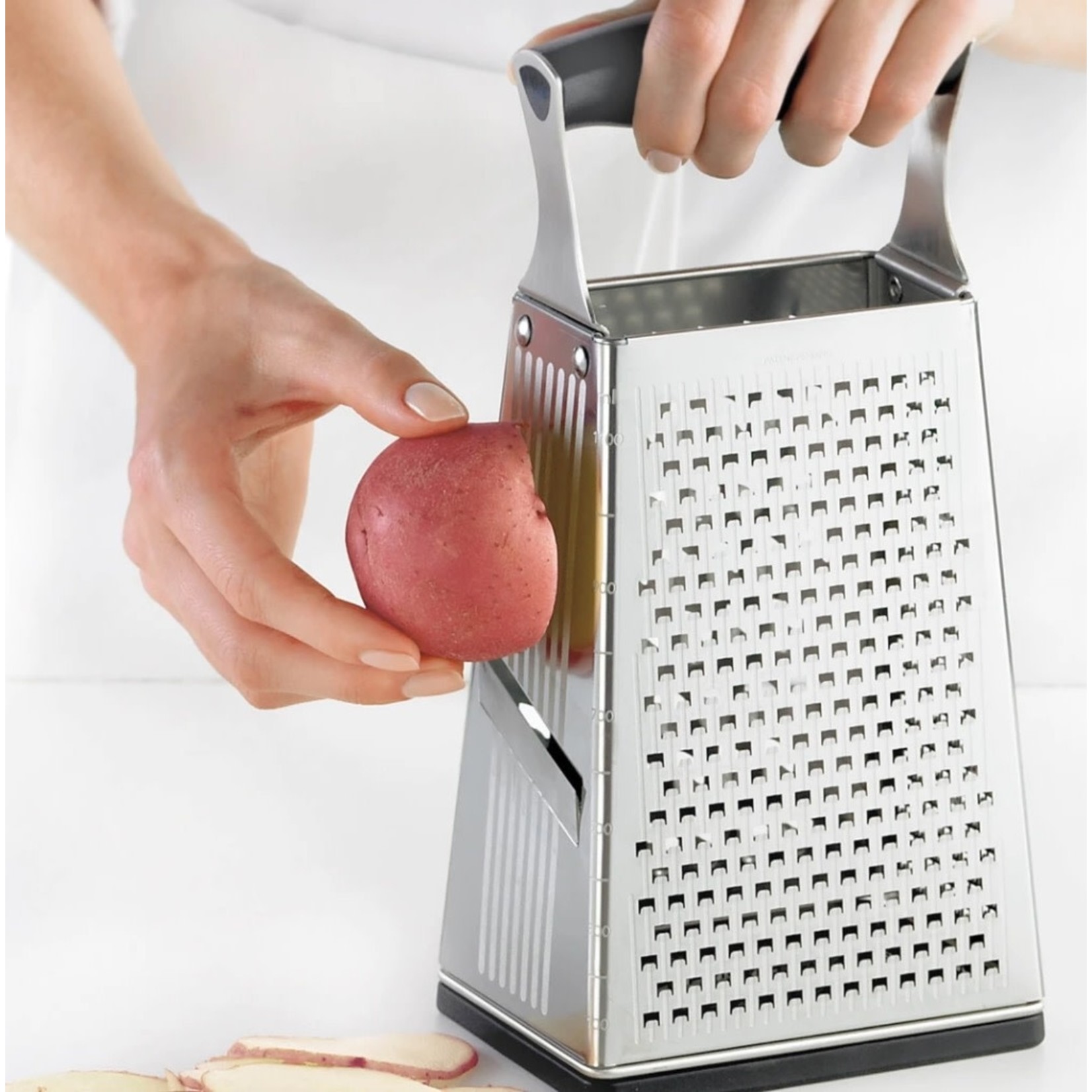 CUISIPRO CUISIPRO 4 Sided Box Grater - Stainless