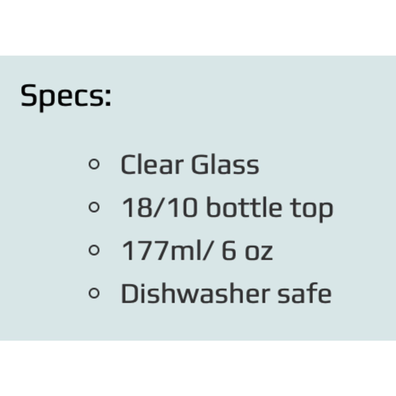 CUISINOX CUISINOX Soya Dispenser Bottle 190ml