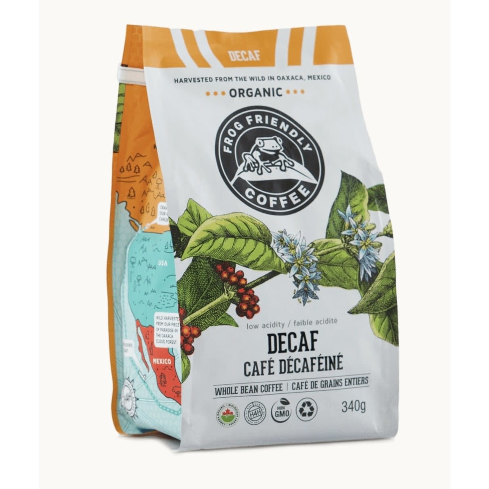 LEAPING FROG FROG Organic Coffee Beans Decaf 340g