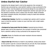 UMBRA Starfish Hair Catcher - White - Kitchen Therapy