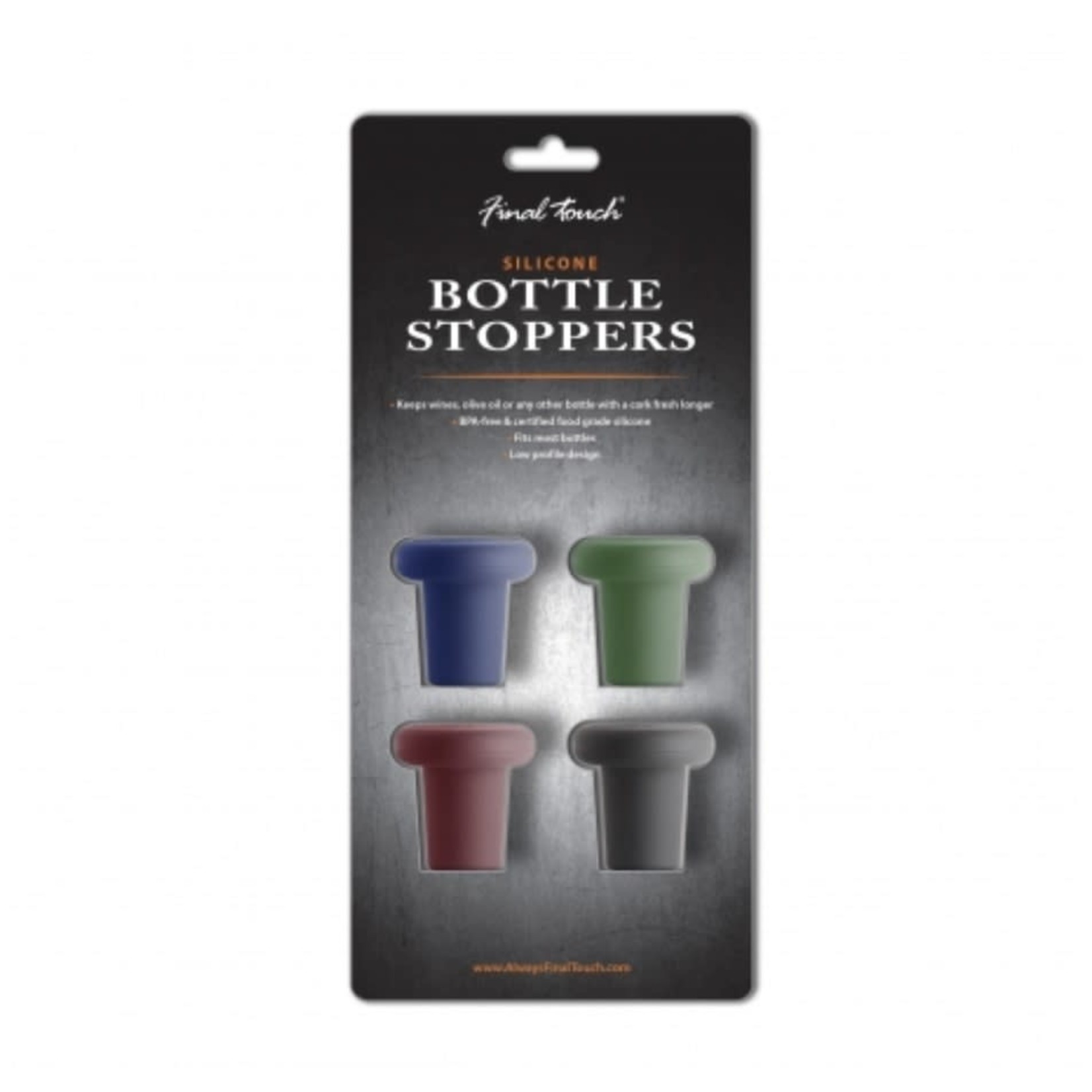 FINAL TOUCH FINAL TOUCH Silicone Bottle Stoppers S/4