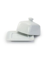DANESCO BIA Square Covered Butter Dish - White