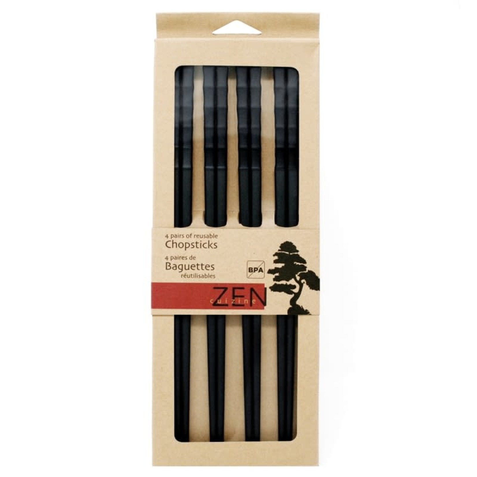 ZEN CUIZINE ZEN CUIZINE Chopsticks S/4 - Black