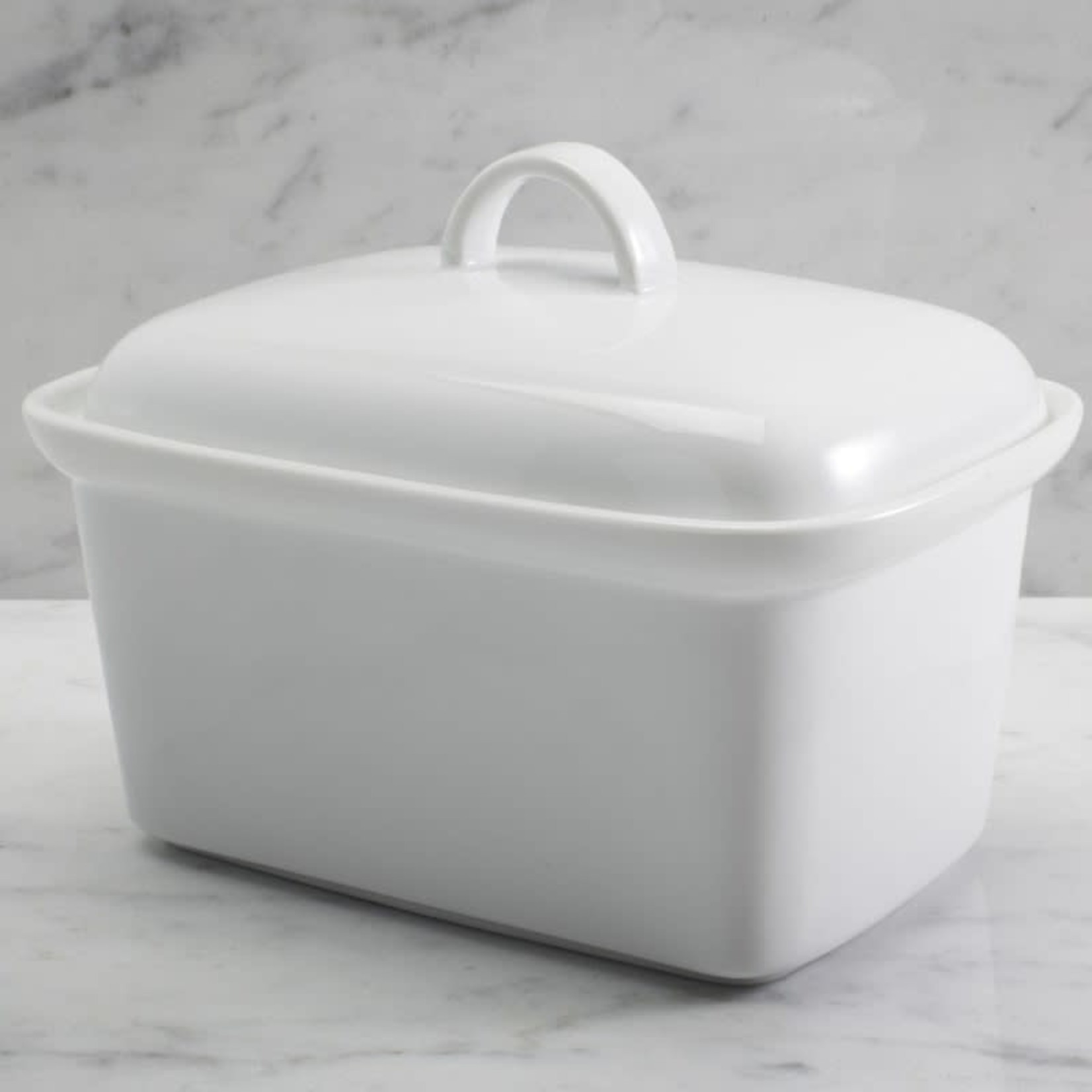 BIA Covered Butter Dish 1lb - White