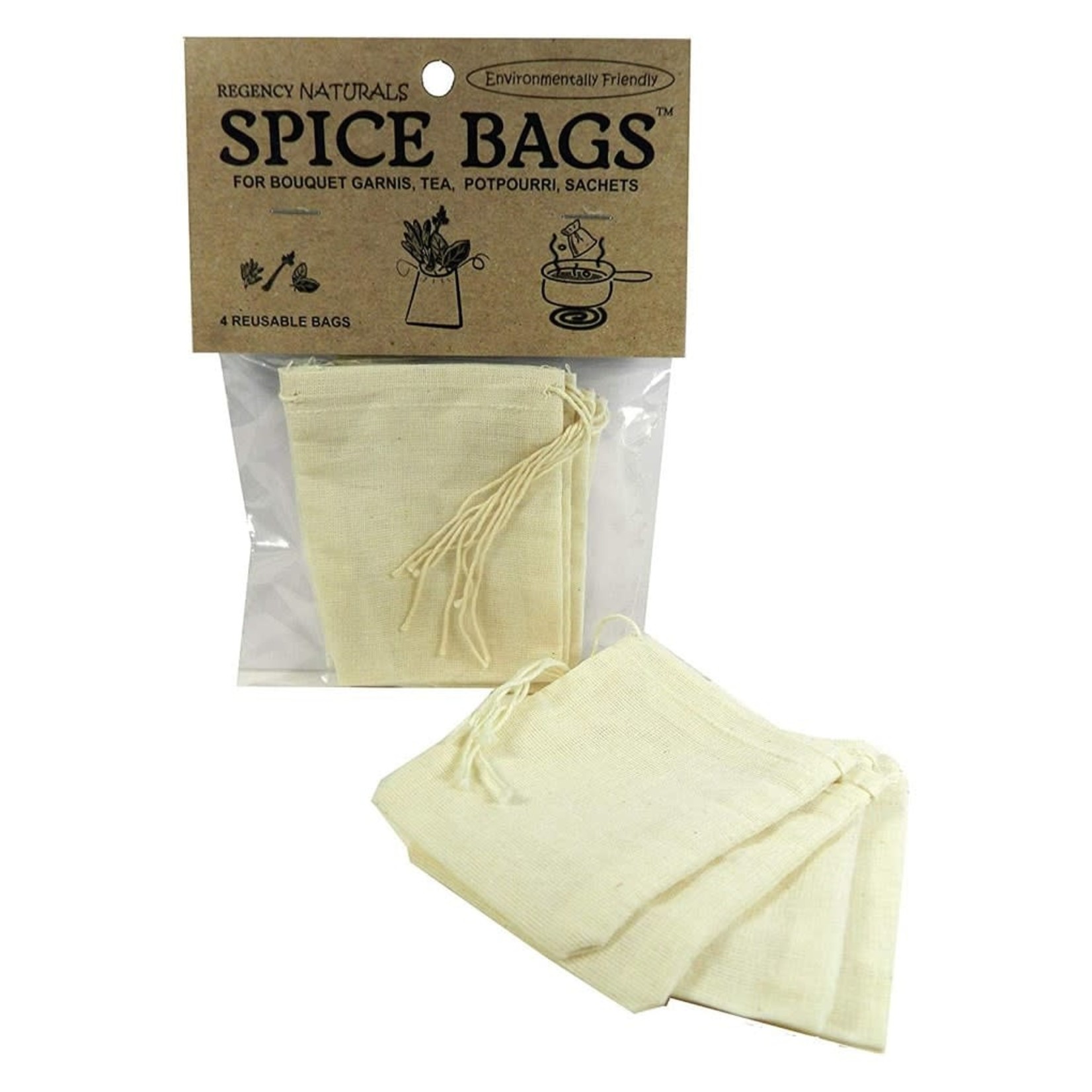REGENCY Spice Bags S/4 - Natural