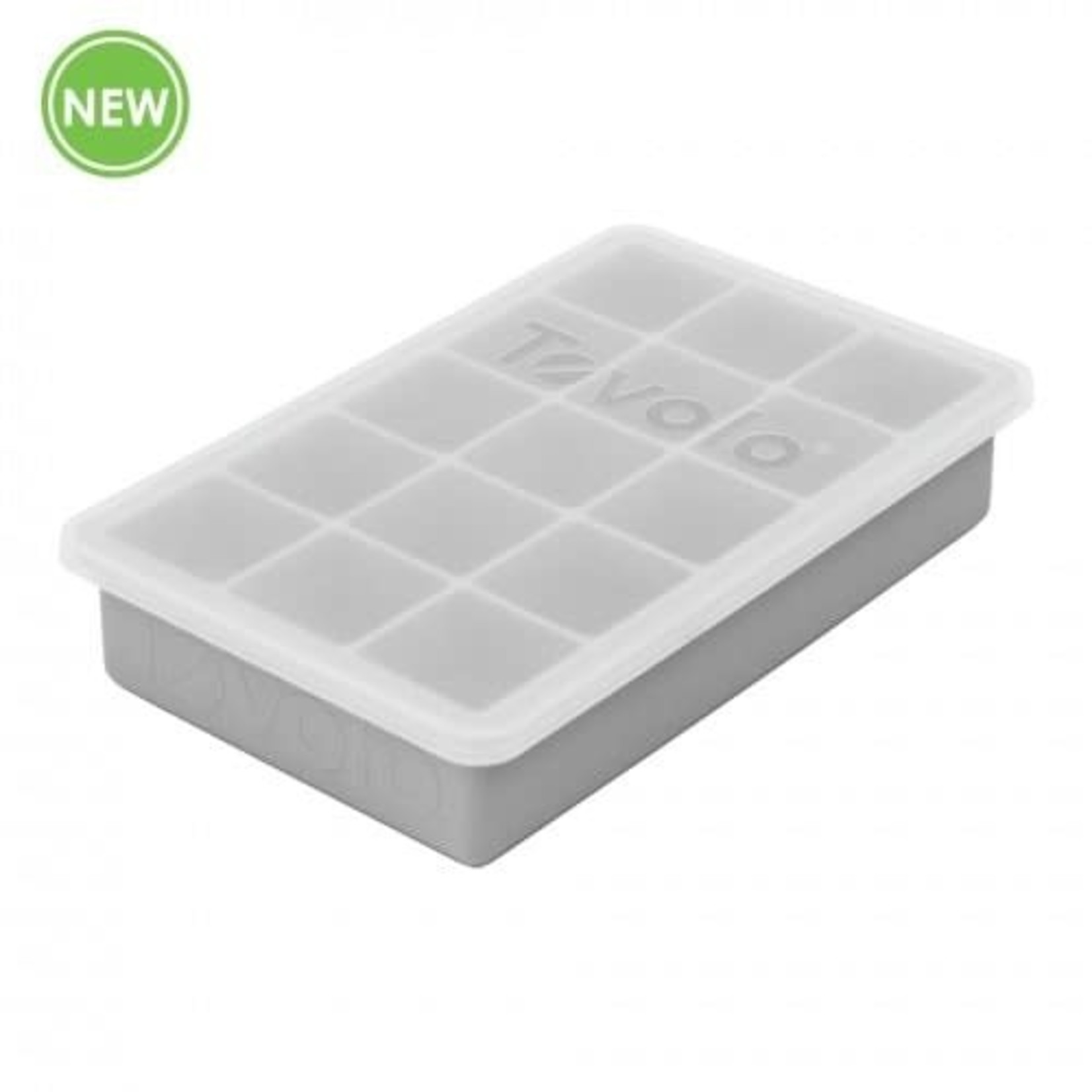 TOVOLO TOVOLO King Ice Cube Tray with Lid - Oyster Grey