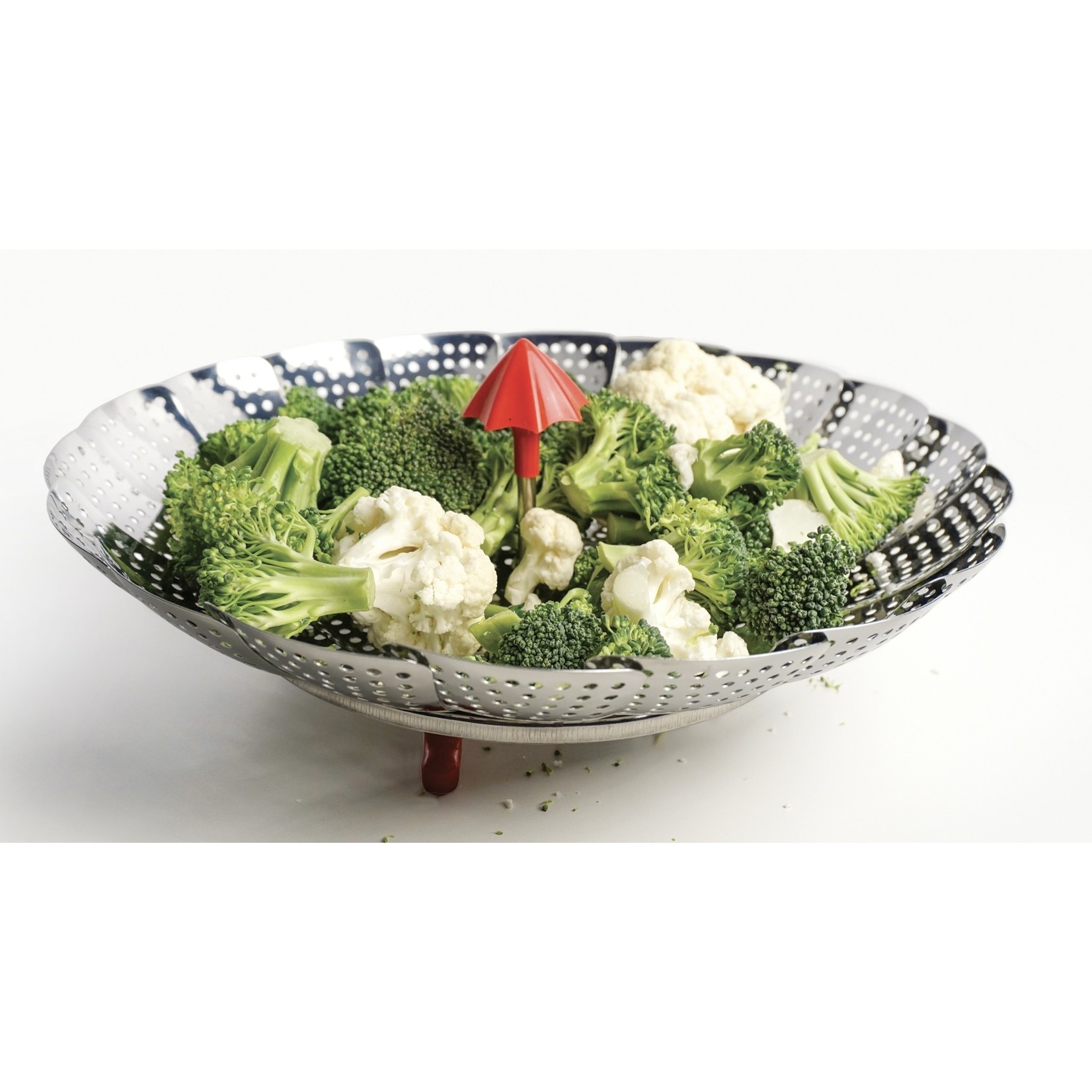 RSVP RSVP Endurance Vegetable Steamer w/Silicone Feet 12" - Stainless