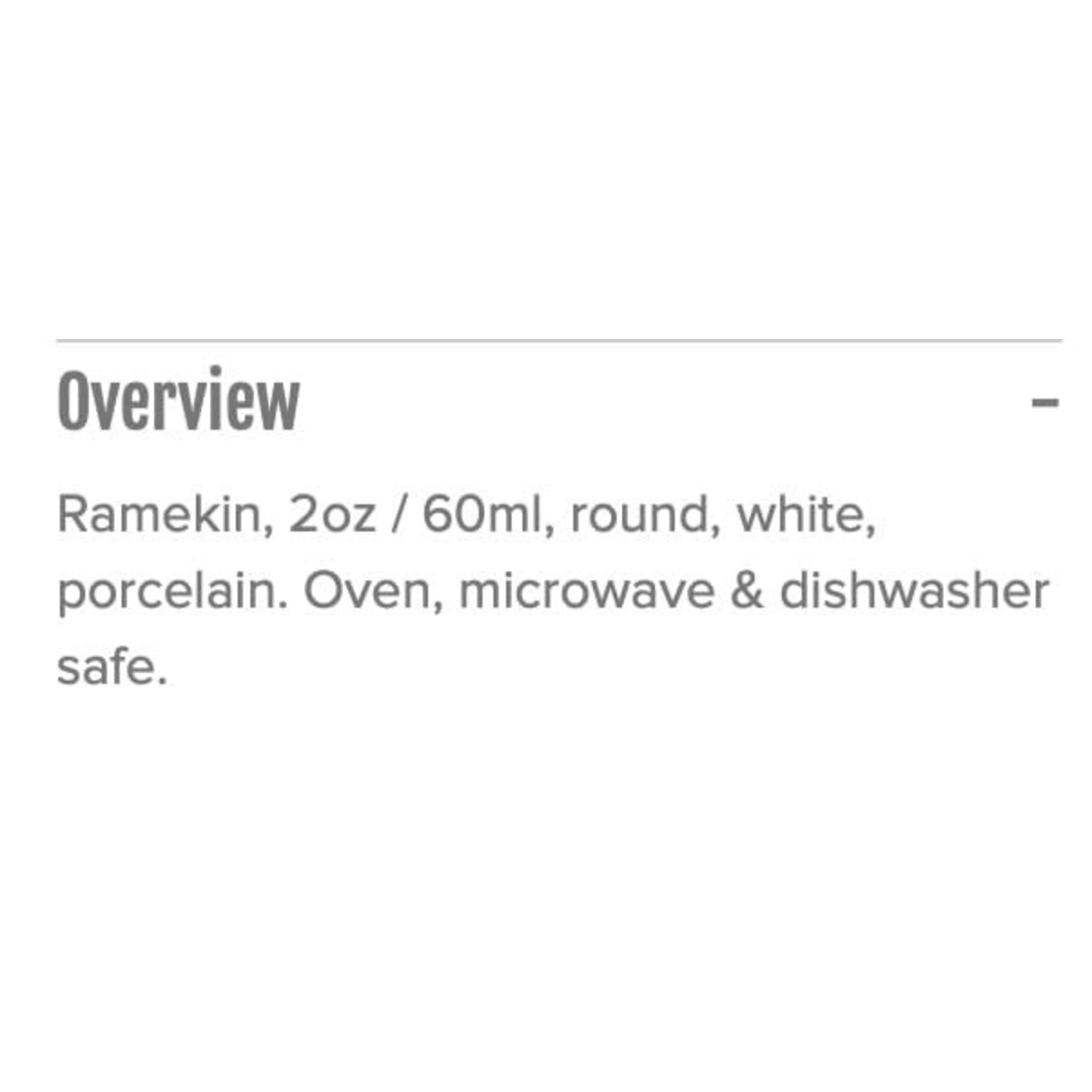DANESCO BIA Ramekin 2oz/60ml - White