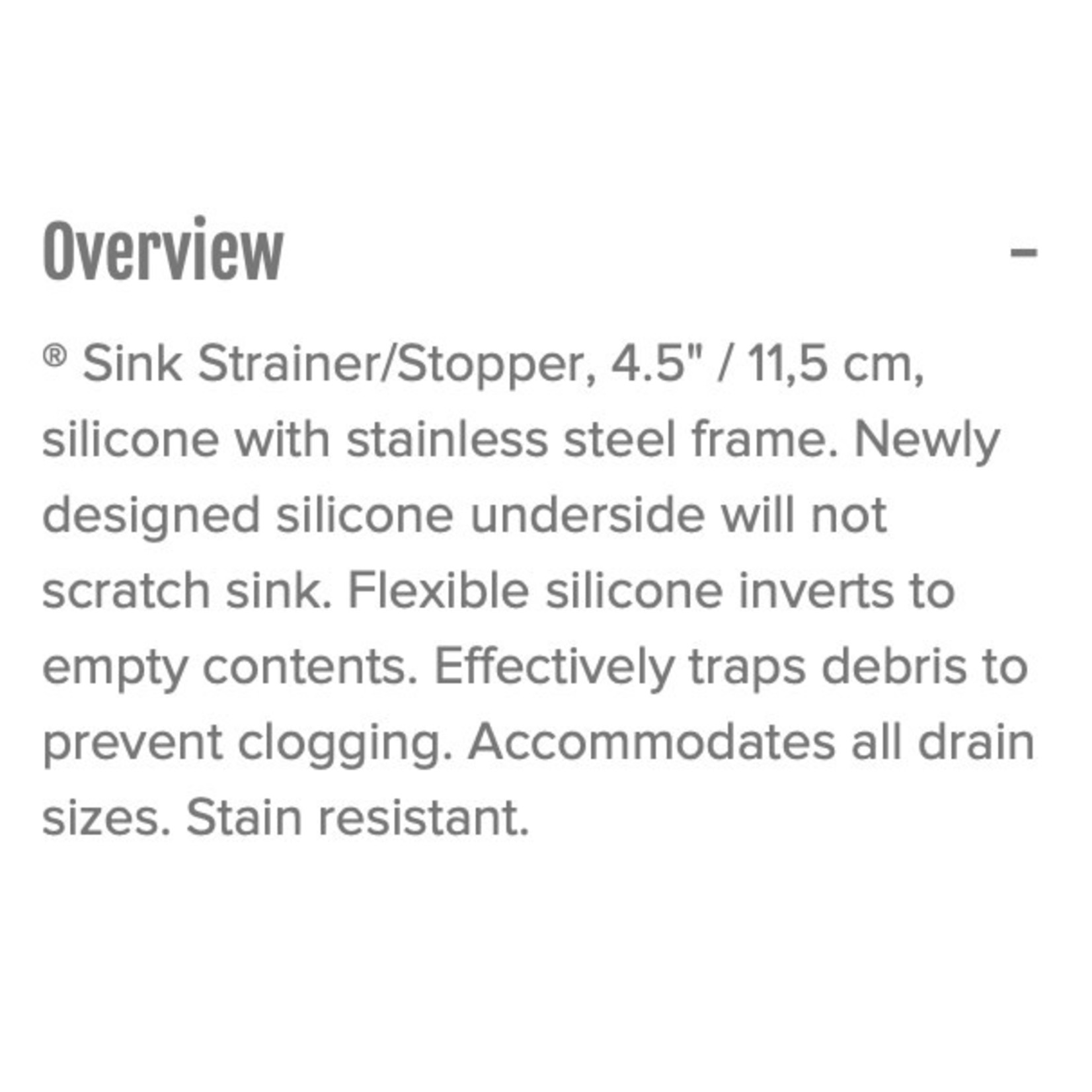 OXO OXO Sink Stopper / Strainer
