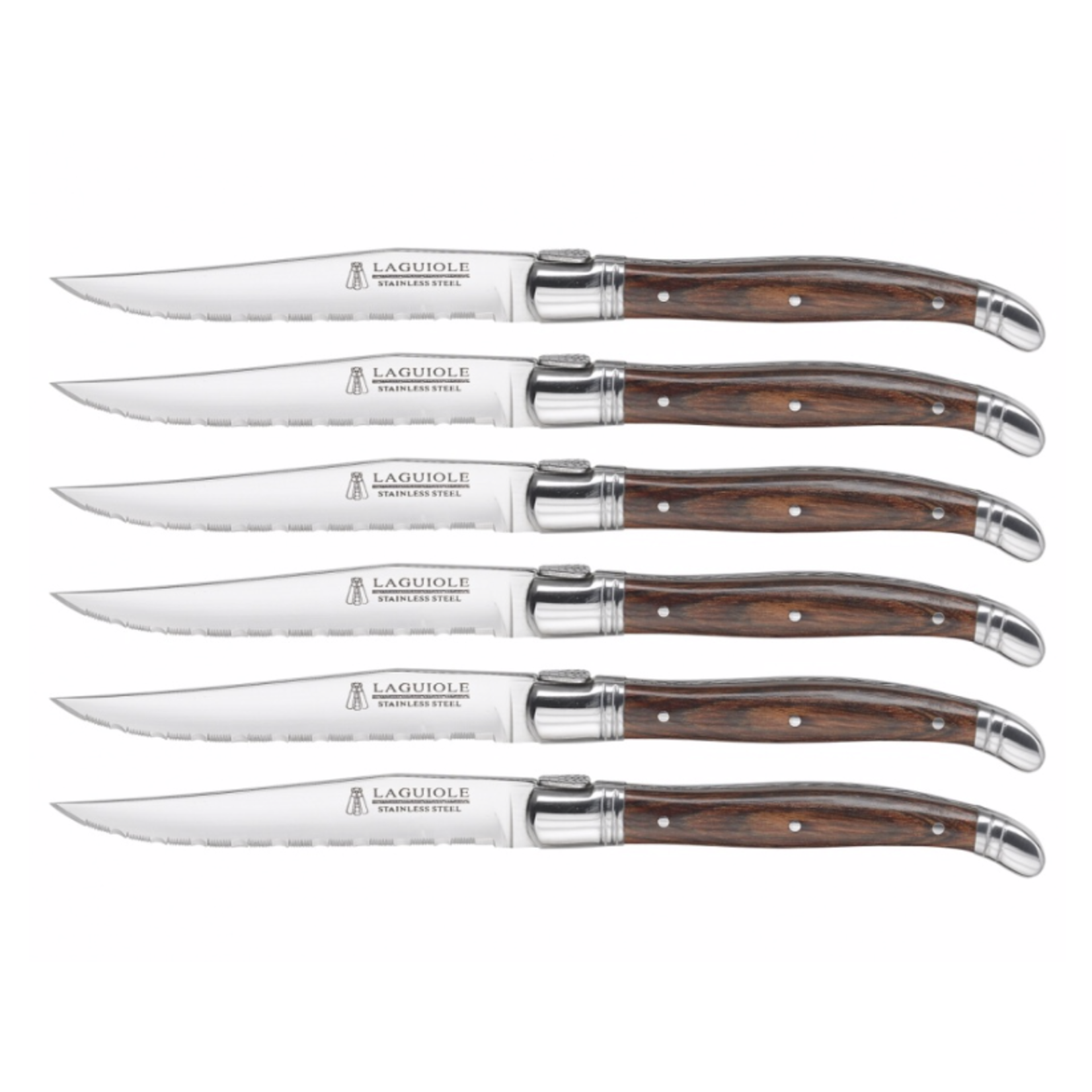 TRUDEAU TRUDEAU Laguiole Steak Knives S/6 - Pakka Wood