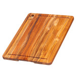 TEAKHAUS TEAKHAUS Corner Hole Cutting Board with Juice 16x12x0.75"