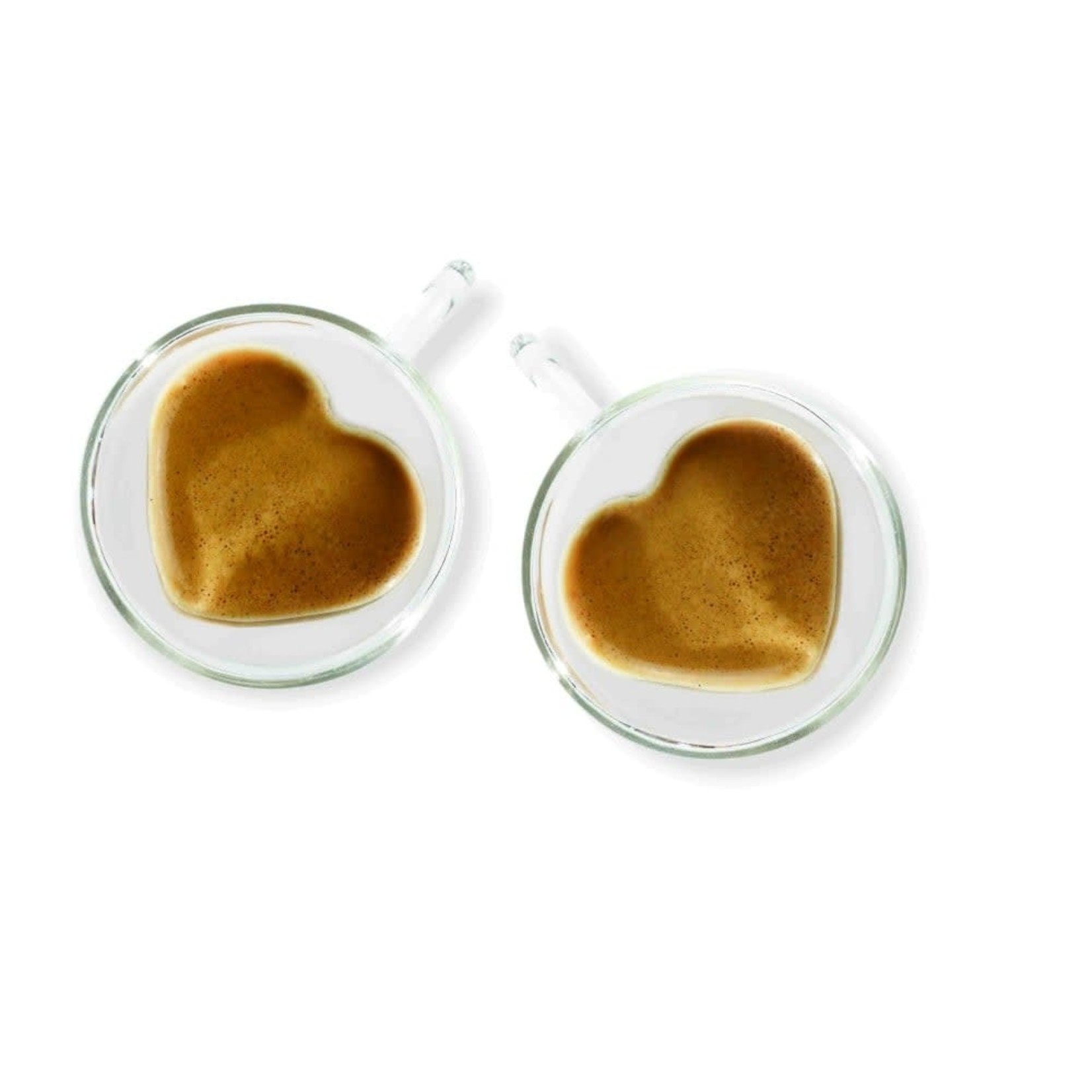 BRILLIANT BRILLIANT Double Wall Heart Espresso Cup 50mL S/2