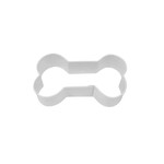 R&M INTERNATIONAL R&M Cookie Cutter Dog Bone  3.5” White