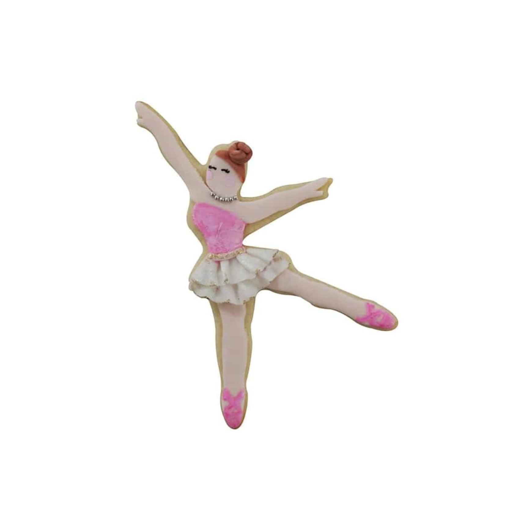 R&M INTERNATIONAL R&M Cookie Cutter Ballerina  4.5” - Pink