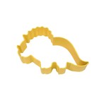 R&M INTERNATIONAL R&M Cookie Cutter Triceratops Baby Dinosaur 4.25” Yellow