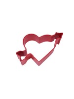 R&M INTERNATIONAL Heart & Arrow Cookie Cutter 4" - Red