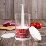 DAVID SHAW Hamburger Press with 8 Divider Discs