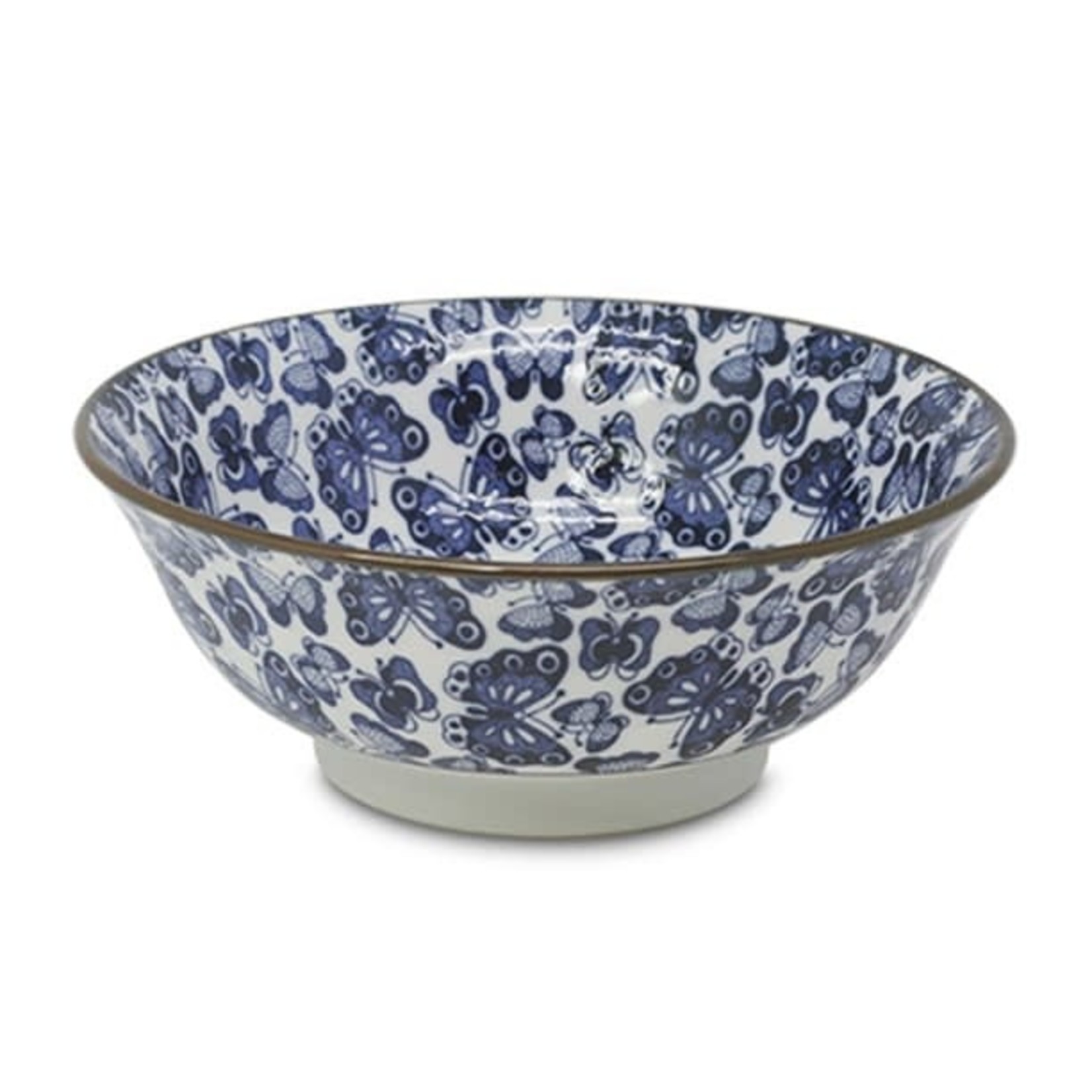 EMF EMF Japanese Porcelain Bowl 8" - Blue Butterfly