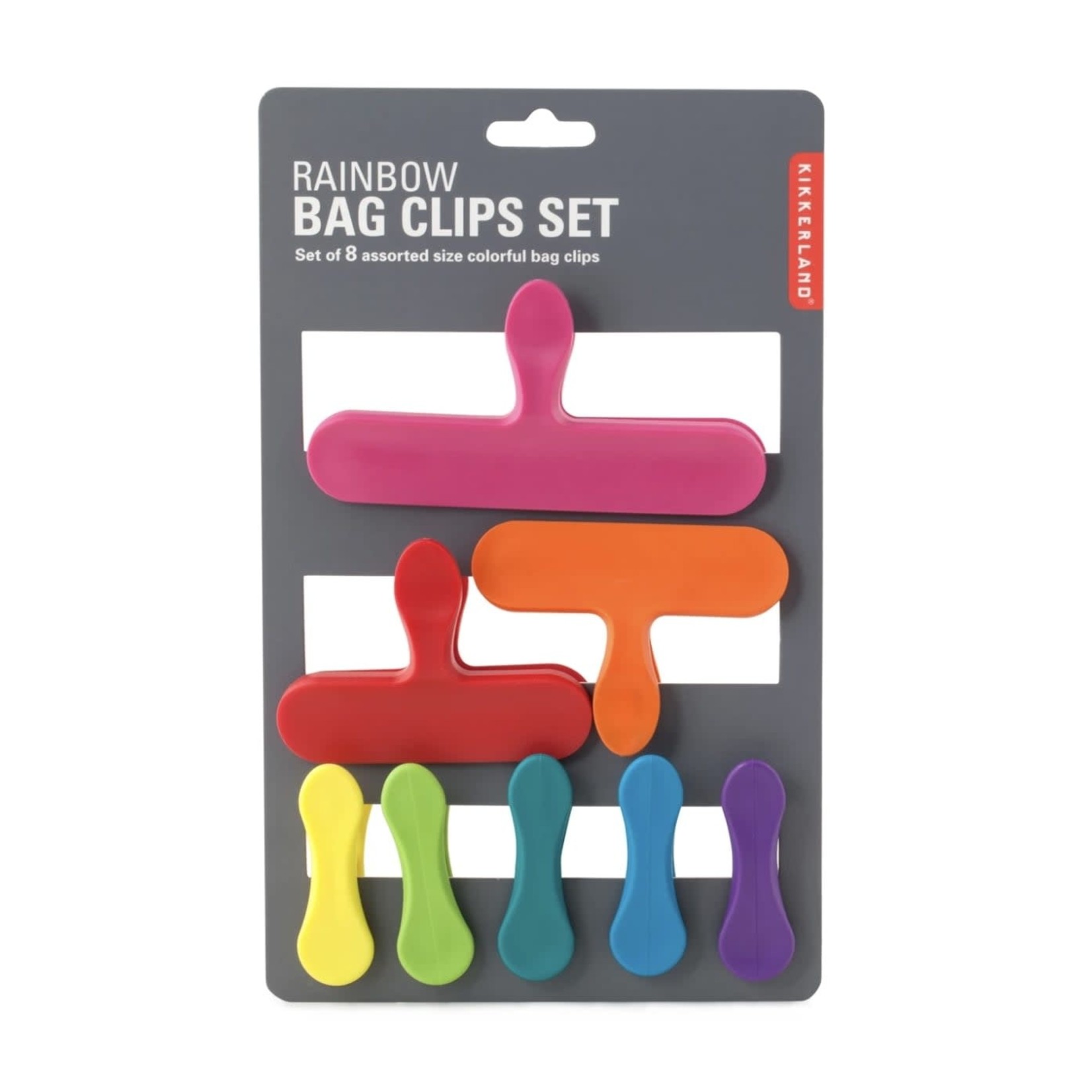 KIKKERLAND KIKKERLAND Rainbow Bag Clips - Assorted