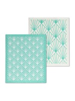 ABBOTT Art Deco Graphic Swedish Dishcloth S/2