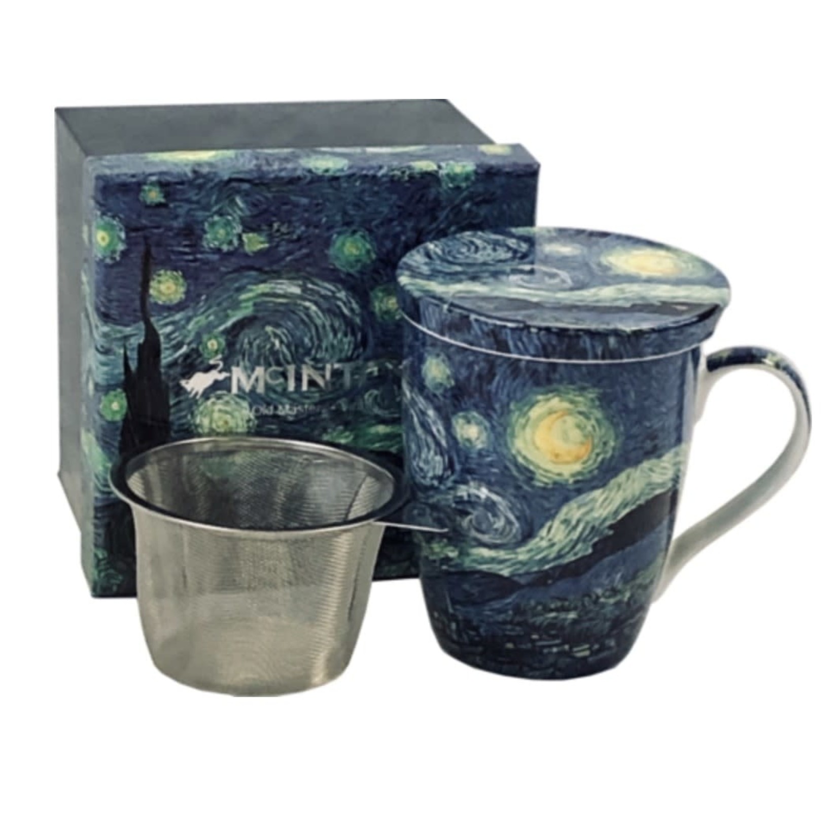 MCINTOSH MCINTOSH Van Gogh Starry Night Tea Mug with Lid