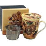 MCINTOSH MCINTOSH Van Gogh Sunflowers Tea Mug with Lid