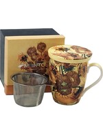 MCINTOSH MCINTOSH Van Gogh Sunflowers Tea Mug with Lid