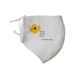 RAIN GOOSE RAIN GOOSE Dr. Bonnie Henry Yellow Flower Face Mask - Cotton / Linen Lining REG $17.99 DNR