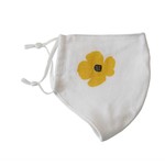 RAIN GOOSE RAIN GOOSE Yellow Flower Face Mask - Cotton / Linen LiningREG $17.99 DNR