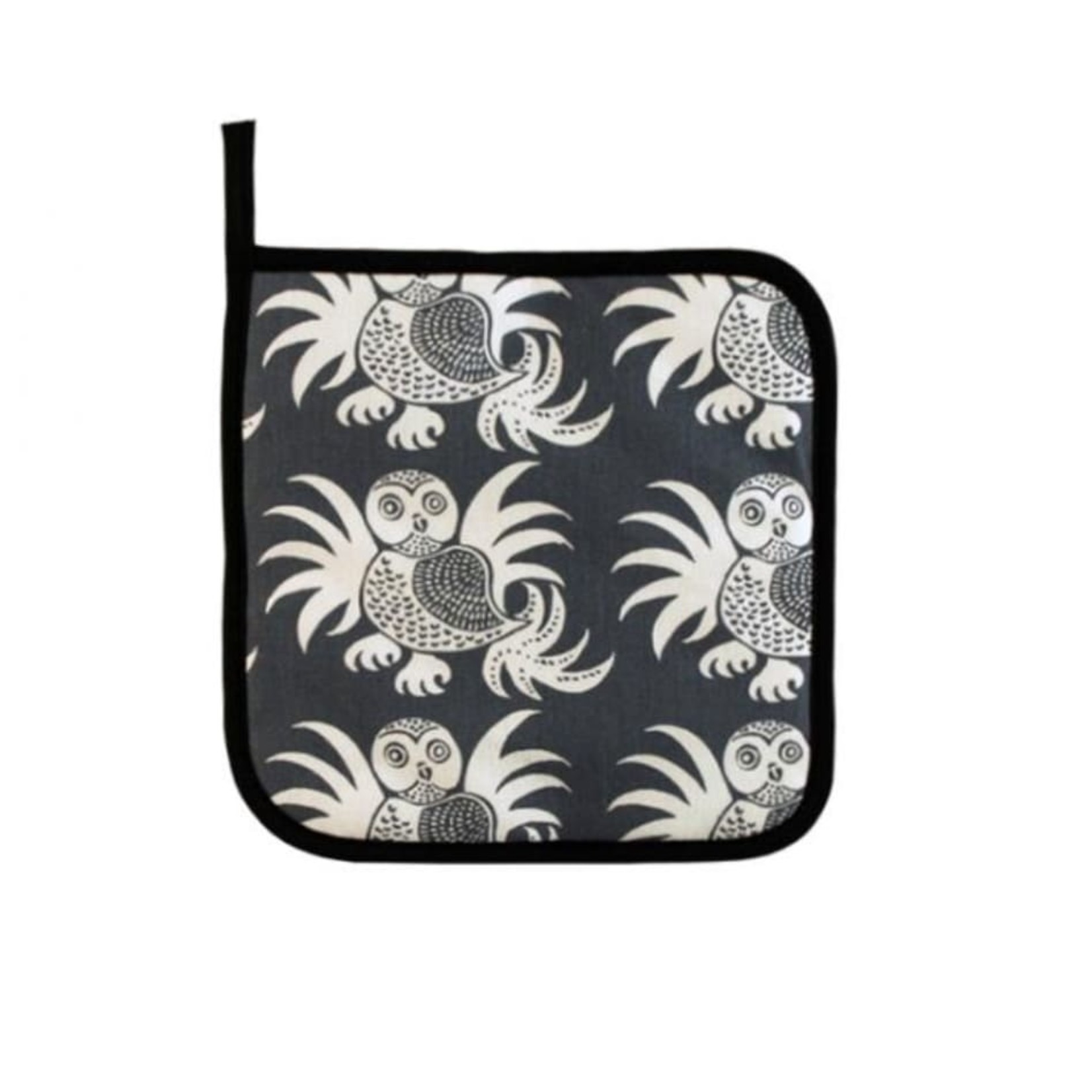 RAIN GOOSE RAIN GOOSE Pot Holder Owls Grey DNR