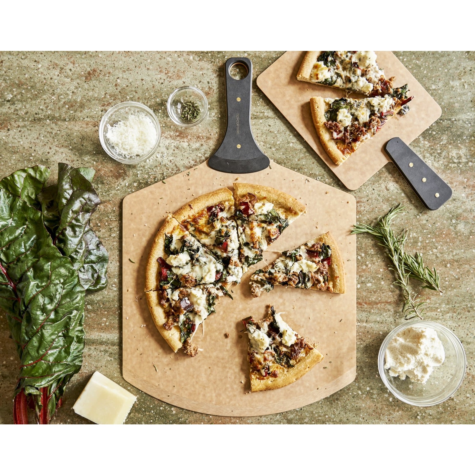 EPICUREAN EPICUREAN Pizza Peel with Riveted Handle 21x14” - Natural / Slate