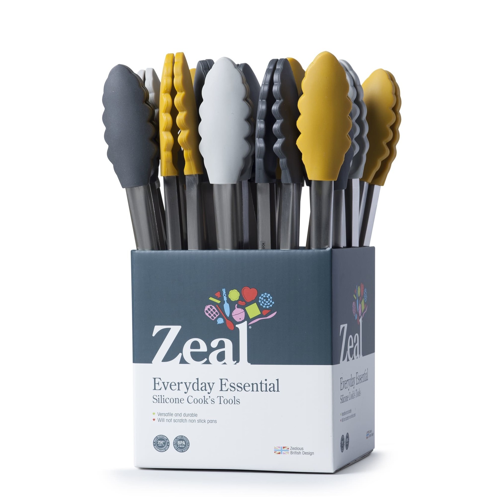 ZEAL ZEAL Chic Silicone Tongs 10"