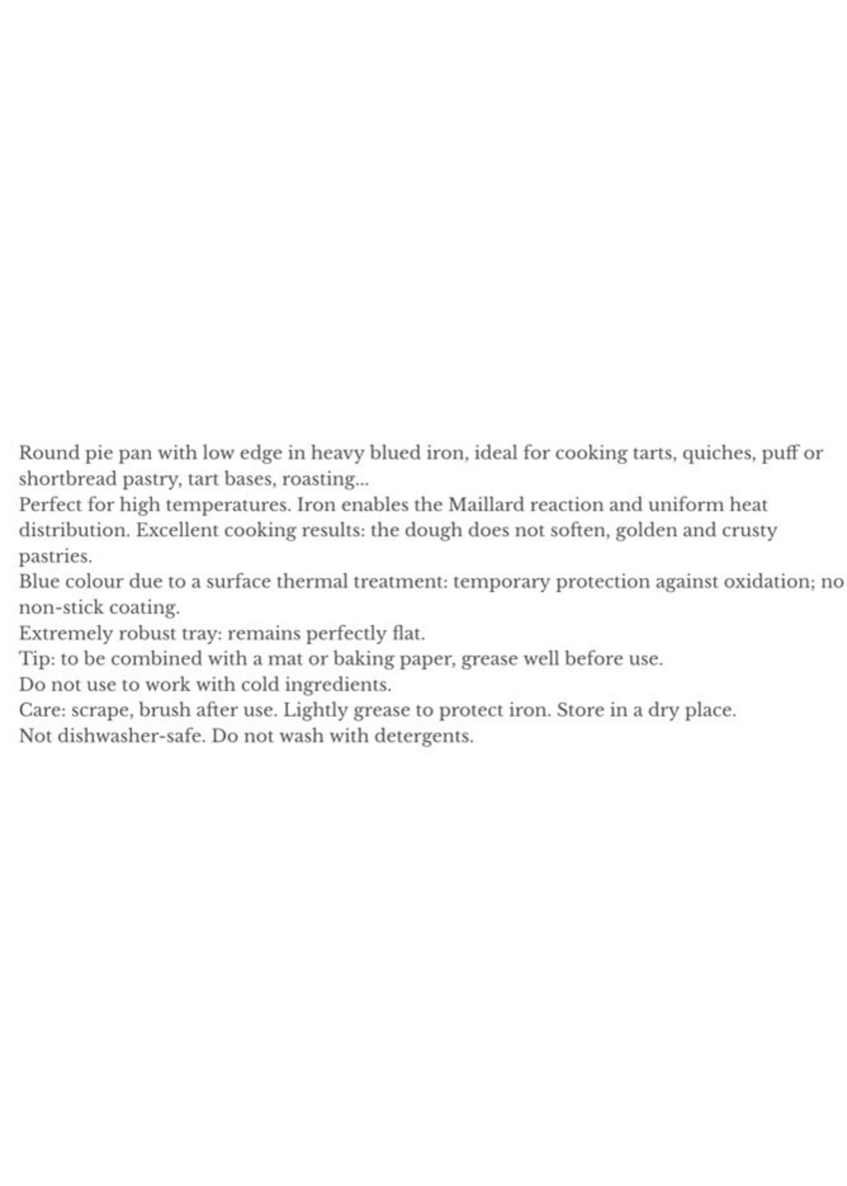 DEBUYER DEBUYER Iron Blue Round Pizza Tray