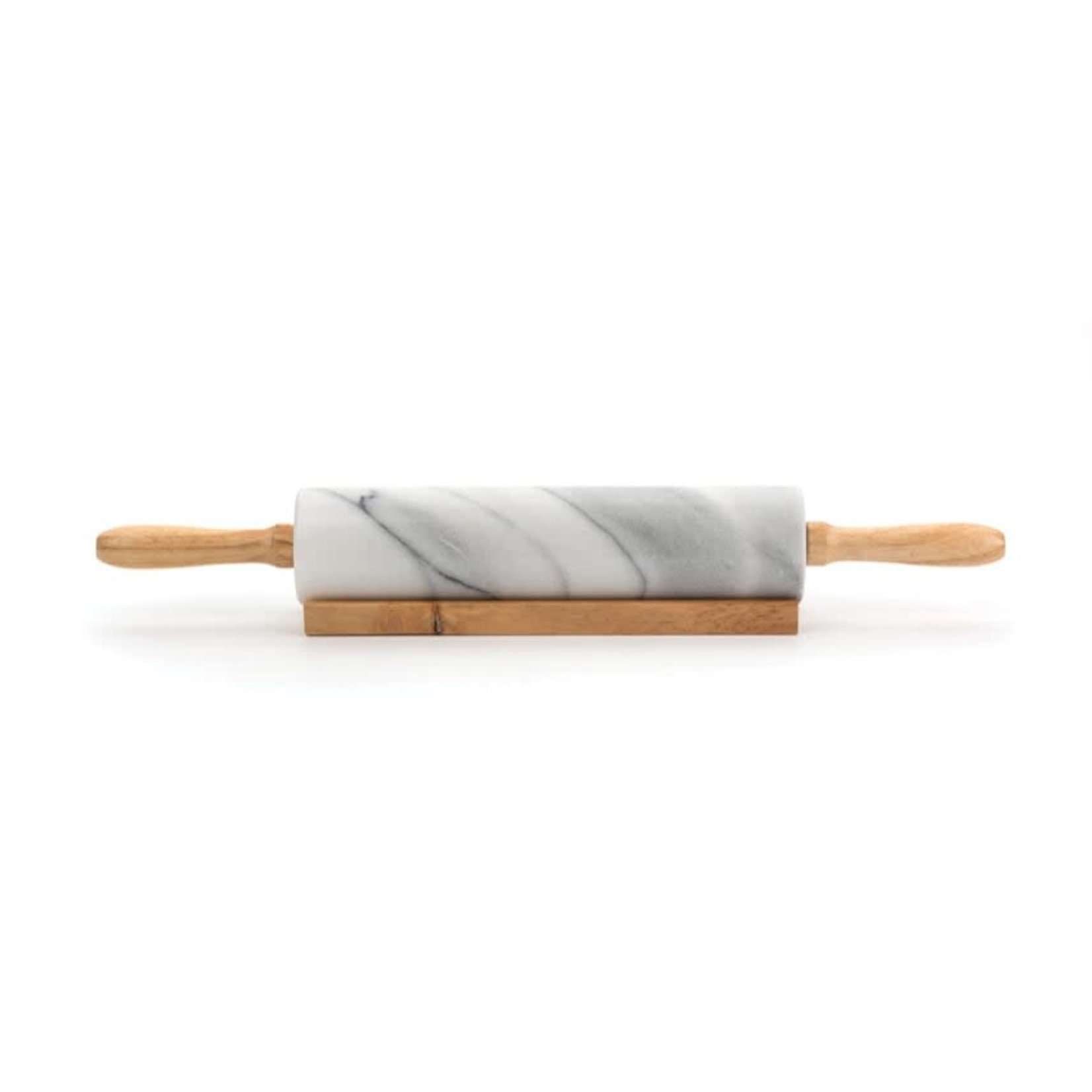 RSVP RSVP Marble Rolling Pin with Base - White DNR