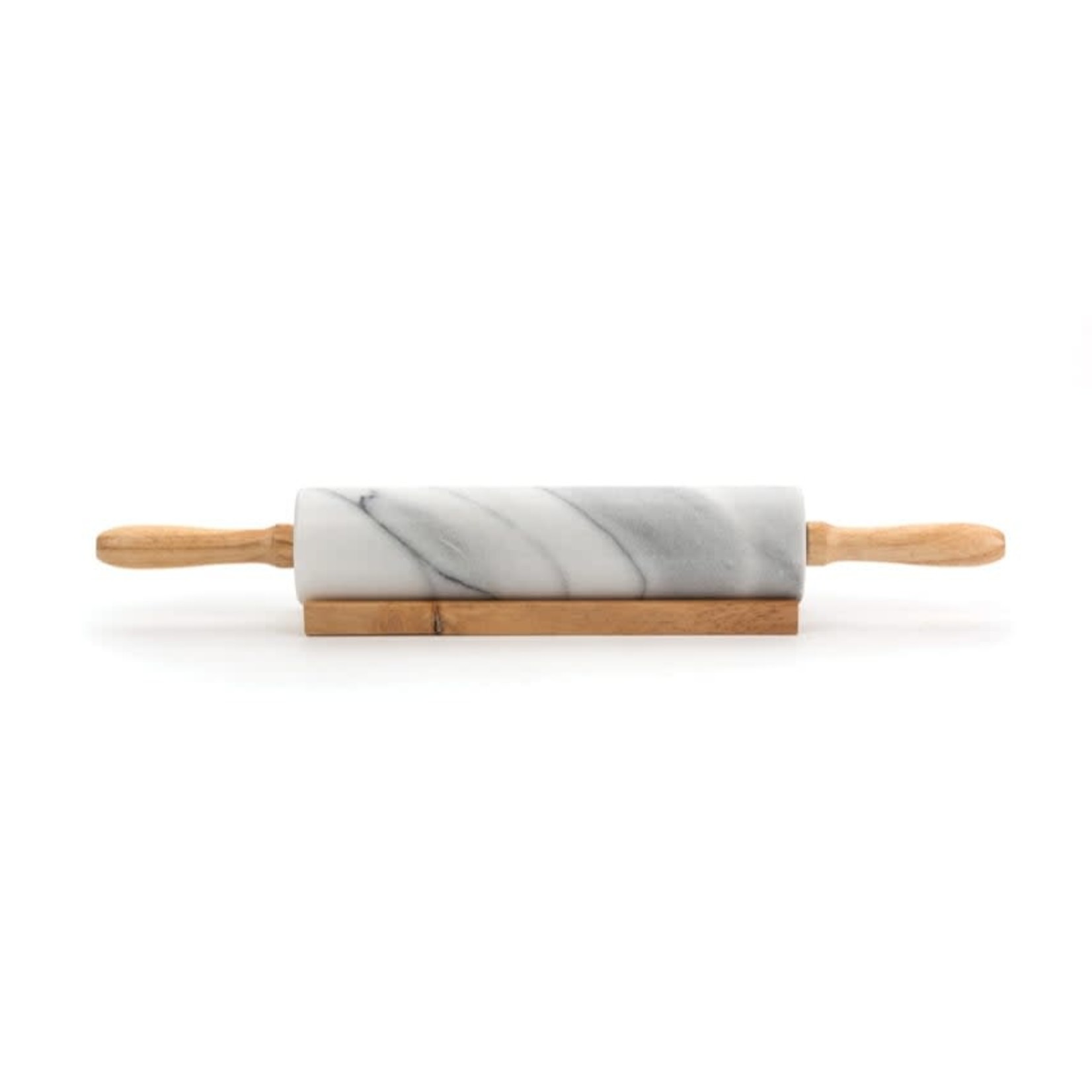 RSVP RSVP Marble Rolling Pin with Base - White