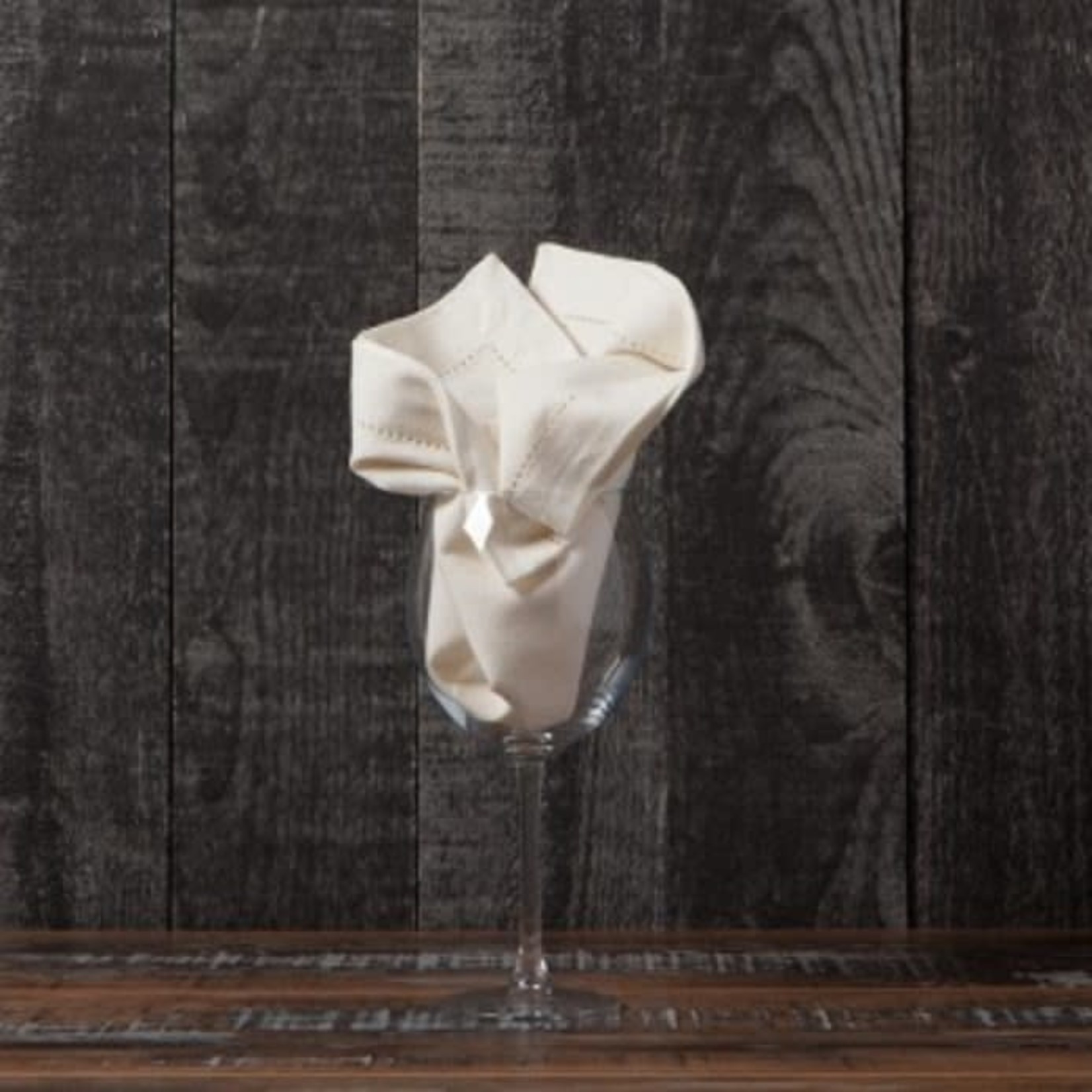 HEIRLOOM Hemstitch Napkin - Light Taupe DISC