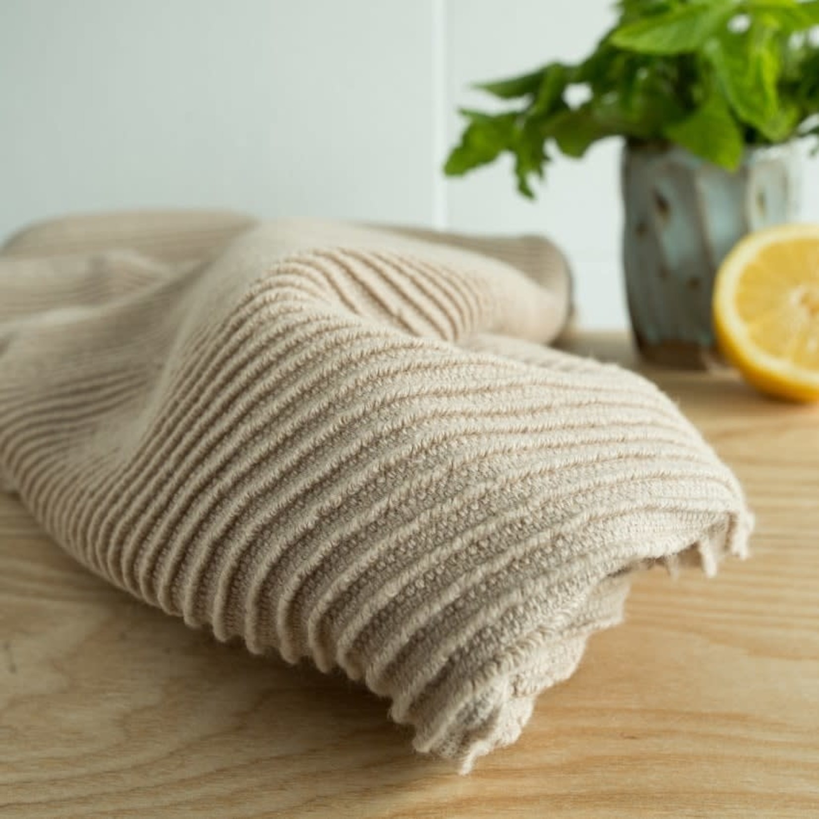 NOW DESIGNS NOW DESIGNS Ripple Tea Towel - Sandstone