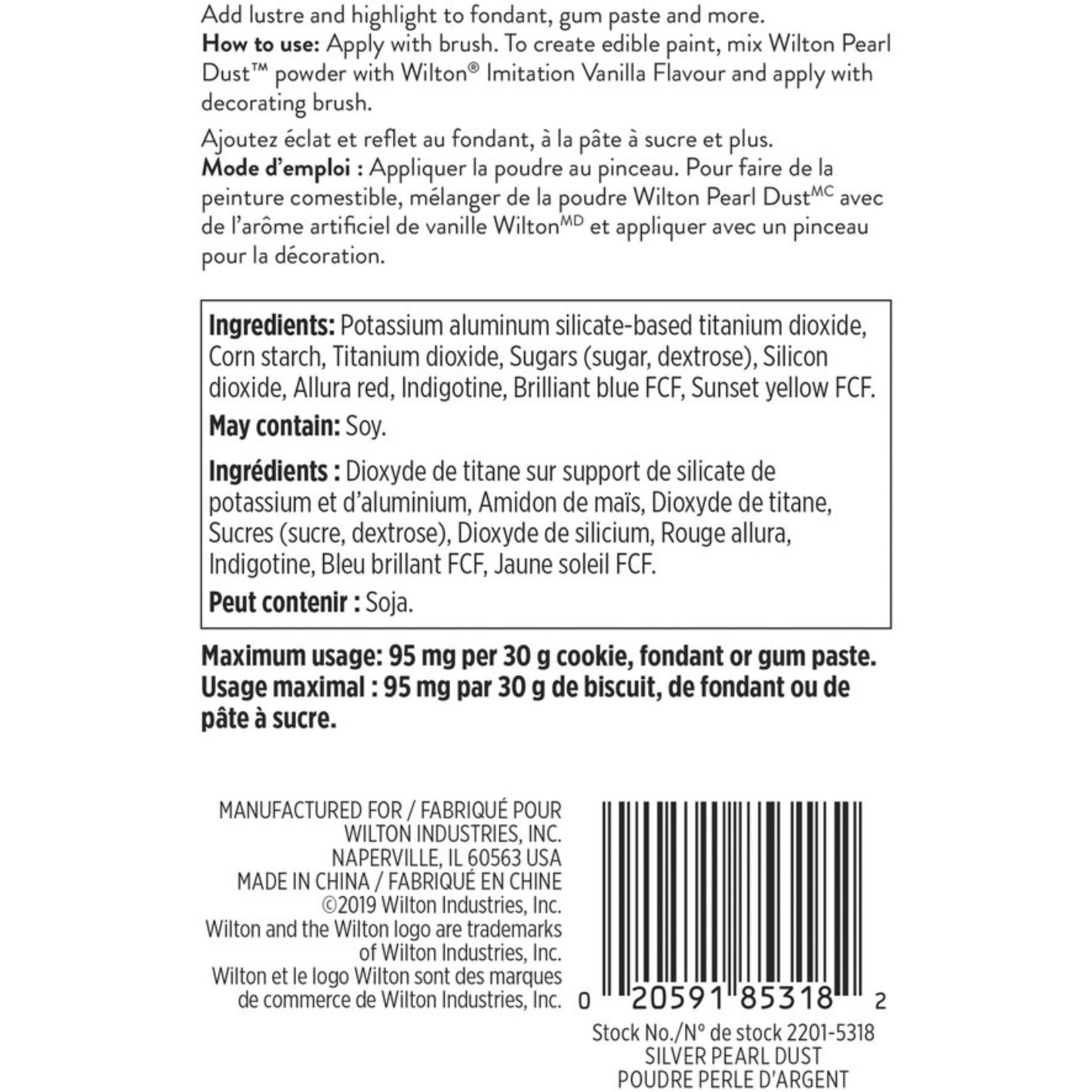 WILTON WILTON Candy Dust - Silver - DNR