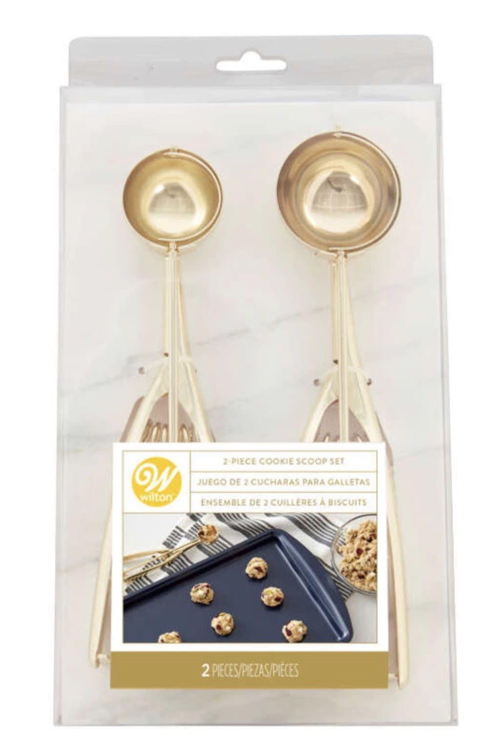 WILTON Cookie Scoop S/2 Gold Kitchen Therapy