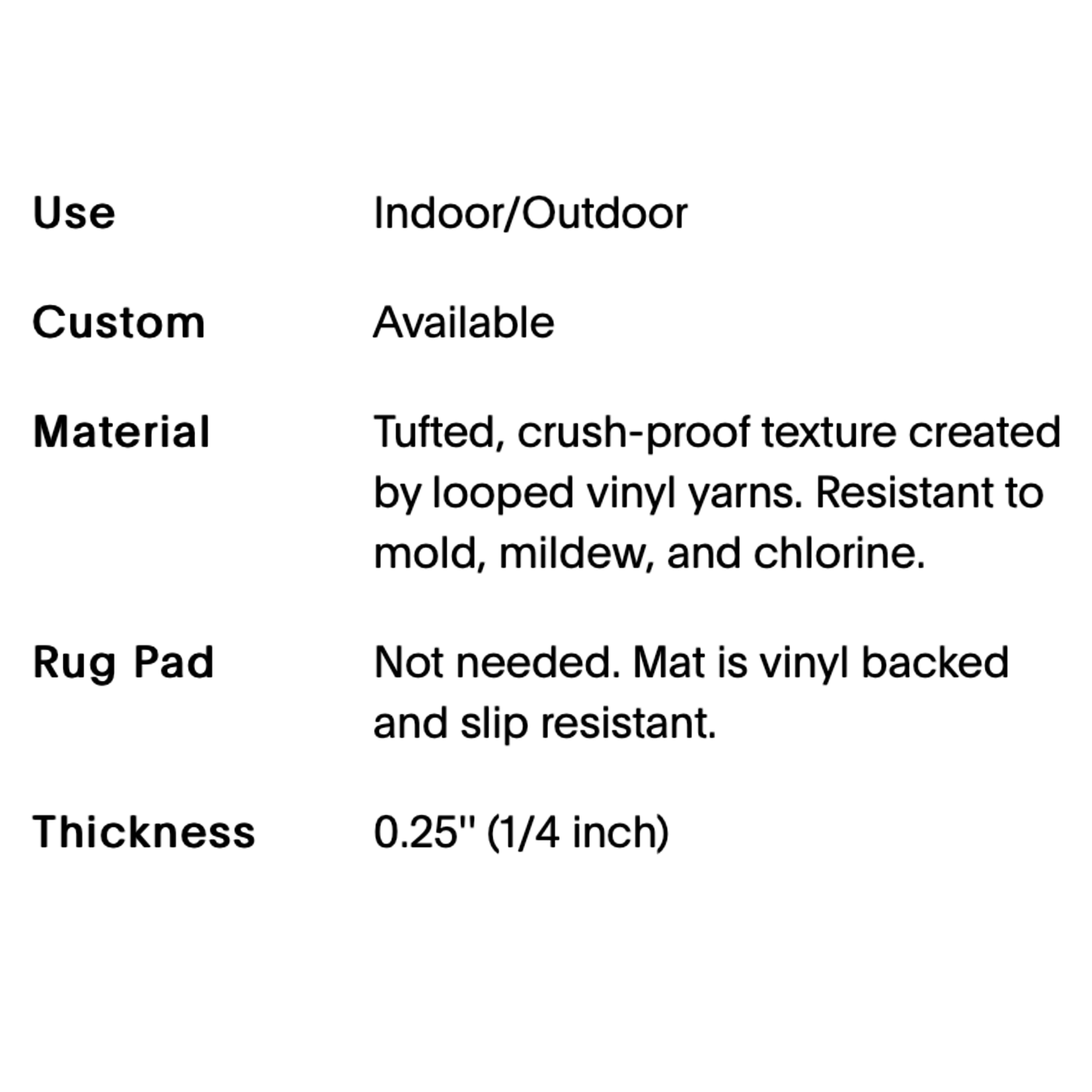 CHILEWICH CHILEWICH Heathered Shag Utility 24x36 - Blush