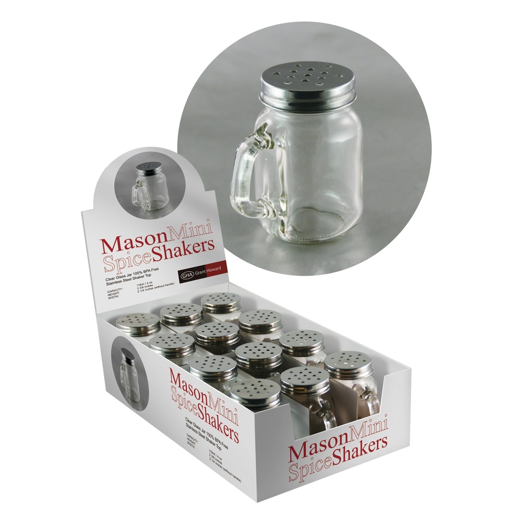 PORT STYLE GRANT HOWARD Mini Mason Spice Shakers
