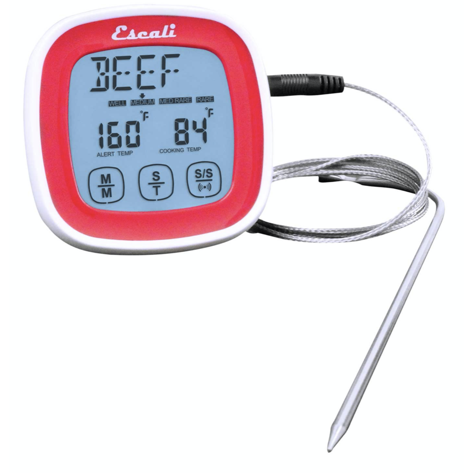 ESCALI ESCALI Touch Screen Thermometer & Timer - Red