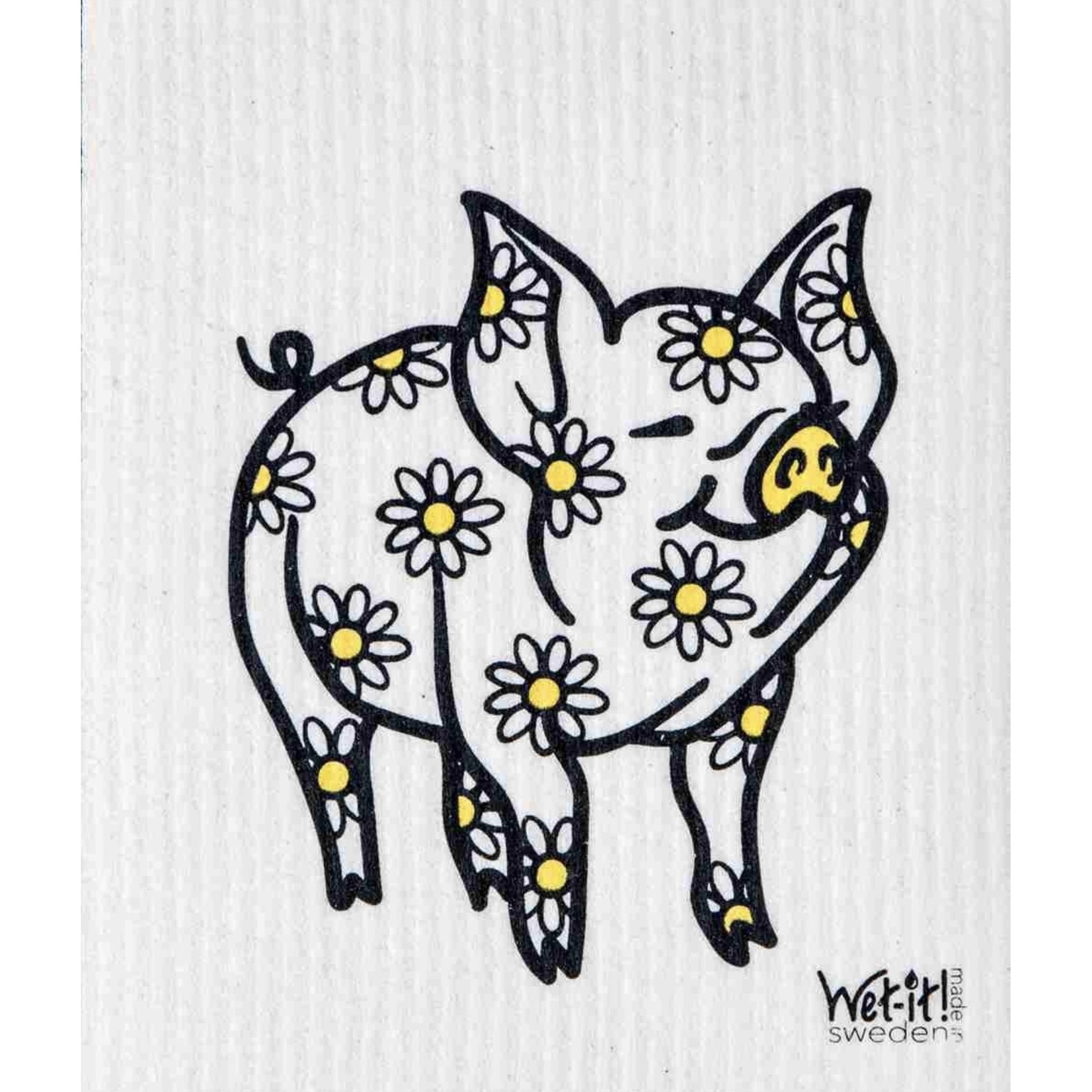 WET-IT Swedish Cloth Daisy Pig